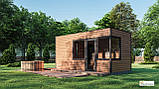 Модульний дім баня 6х3м Gartensauna-4 під ключ від виробника, фото 3