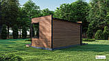 Модульний дім баня 6х3м Gartensauna-4 під ключ від виробника, фото 5