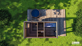 Будівництво мобільної сауни 6х3 м. під ключ