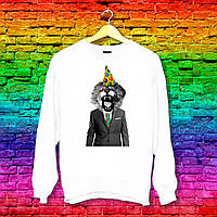 Світшот з оригінальним принтом Лев у ковпаку Push IT