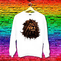 Світшот з оригінальним принтом Лев 2 Push IT