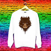 Світшот з оригінальним принтом Ведмідь 5 Push IT