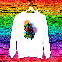 Світшот з оригінальним принтом Ведмідь космонавт Push IT