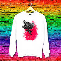 Світшот з оригінальним принтом Ведмідь у полум'ї Push IT