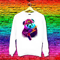 Світшот з оригінальним принтом Ведмідь пожежник Push IT