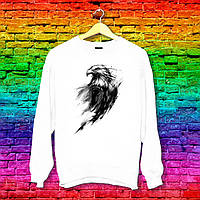 Світшот з оригінальним принтом Орел чорний Push IT