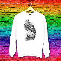 Світшот з оригінальним принтом Орел на черепі Push IT