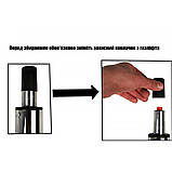 Високе крісло стілець для візажу з підлокітниками та постачанням для ніг B-823A, фото 5