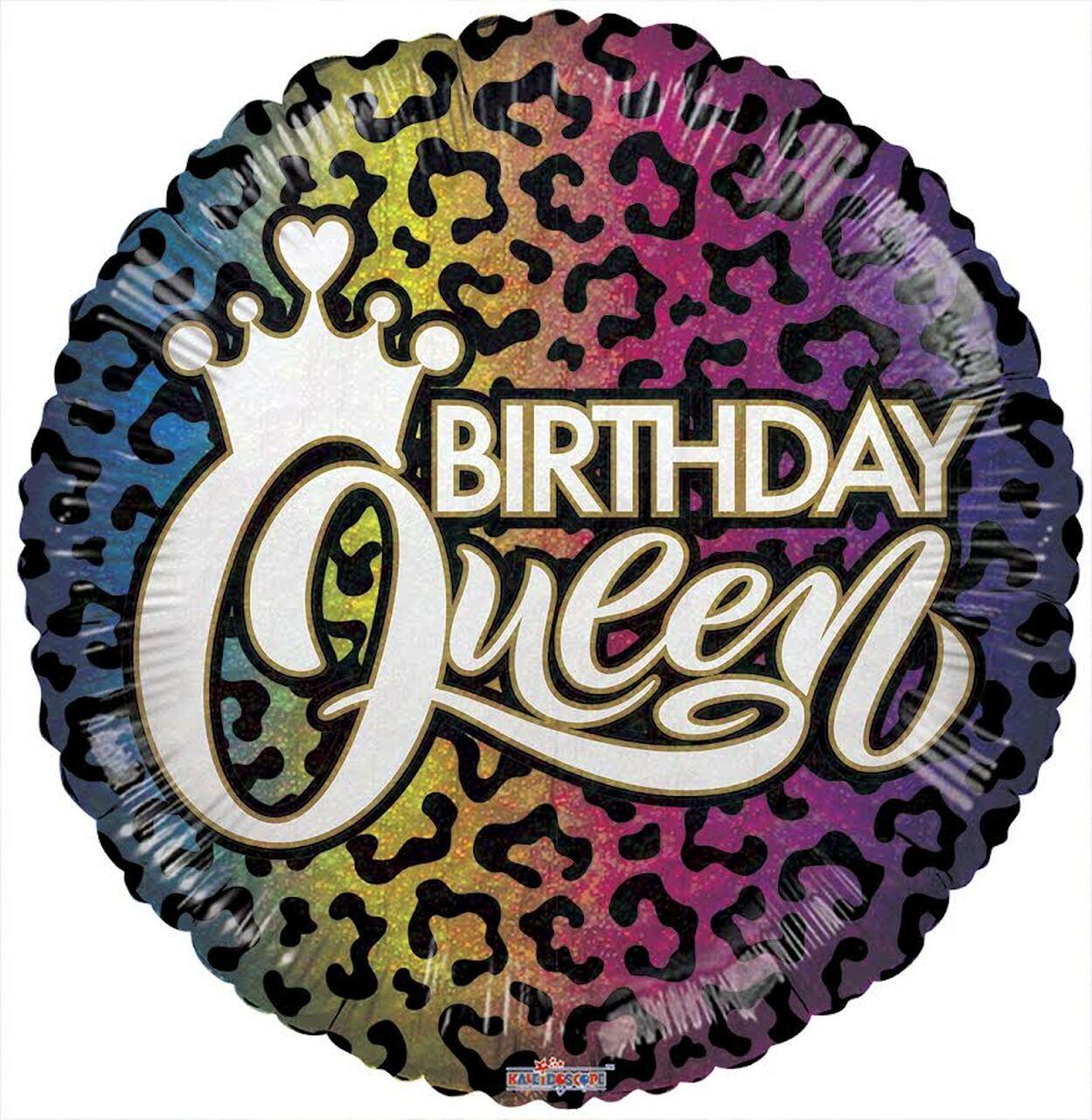 До 18" Birtday Queen Holographic Ombre.Голографія омбре День народження королеви - УЦЕНКА місцями стерта фарба