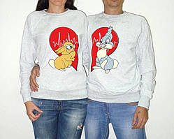 Парні світшоти з принтом "Заєць" Push IT