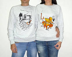 Парні світшоти з принтом "Рибалка та Золота рибка" Push IT