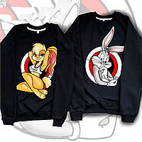 Парні світшоти з принтом "Базг та Лола Банні" Push IT