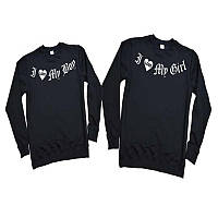 Парні світшоти з принтом "I love my boy (girl)" Push IT