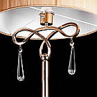 Торшер класичний з абажуром на 1 лампу 150 см золото SM-2130/1F/FGD, фото 2