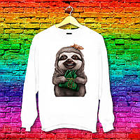 Світшот з оригінальним принтом Ленівця Push IT