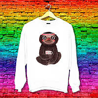 Світшот з оригінальним принтом Ленивець йог Push IT