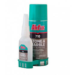 Експрес клей для каменю та мармуру AKFIX 710 200 мл + 65 г
