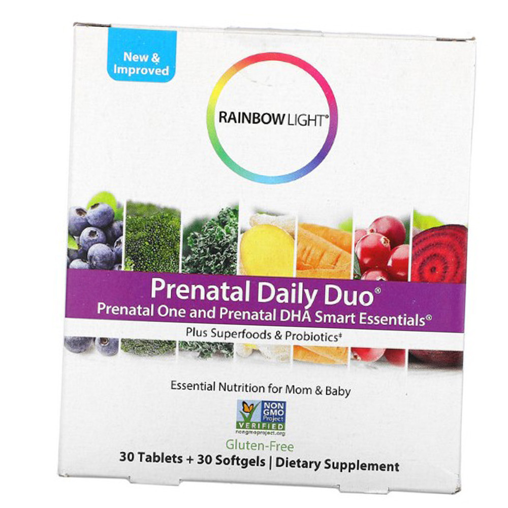 Вітаміни для вагітних Rainbow Light Prenatal Daily Duo 30 tab + 30 softgels