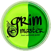 Аквагрим GrimMaster двоколірний Bicolor 32 g неон Зелений & неон Зелений пастельний