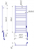 Електрична рушникосушка Mario Преміум Класик–I 1100x500/80 TR K таймер, регулятор, фото 3