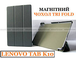 Розумний чорний чохол книжка Lenovo Tab K10 (TB-x6c6x TB-x6c6F) Ivanaks tri fold black