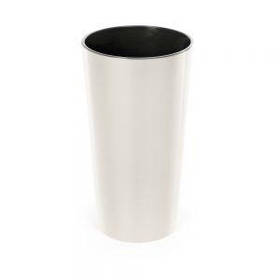 Кашпо пластикове Лілія 250 з вкладом КРЕМОВИЙ