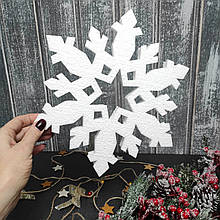 Новорічна прикраса. Новорічний декор . Сніжинка з пінопласту