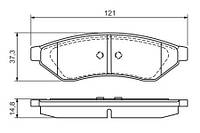 Тормозные колодки задние Epica (05-) Bosch 0 986 494 172