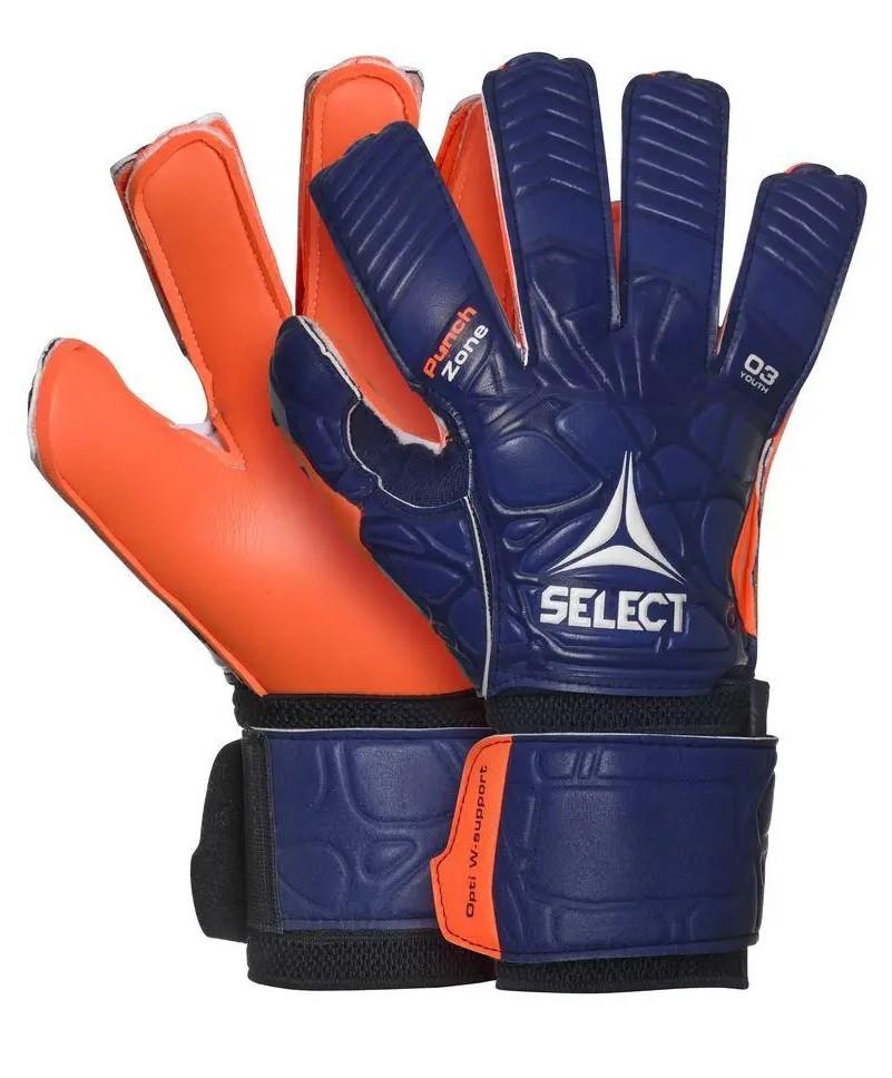 Воротарські рукавички Select Goalkeeper Gloves 03 Youth (601030-114) Blue/Orange 2, фото 1
