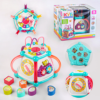 Музичний Барабан-сортер "TK Group" (українська озвучка, 7 граней, піаніно 4 режими) 83944