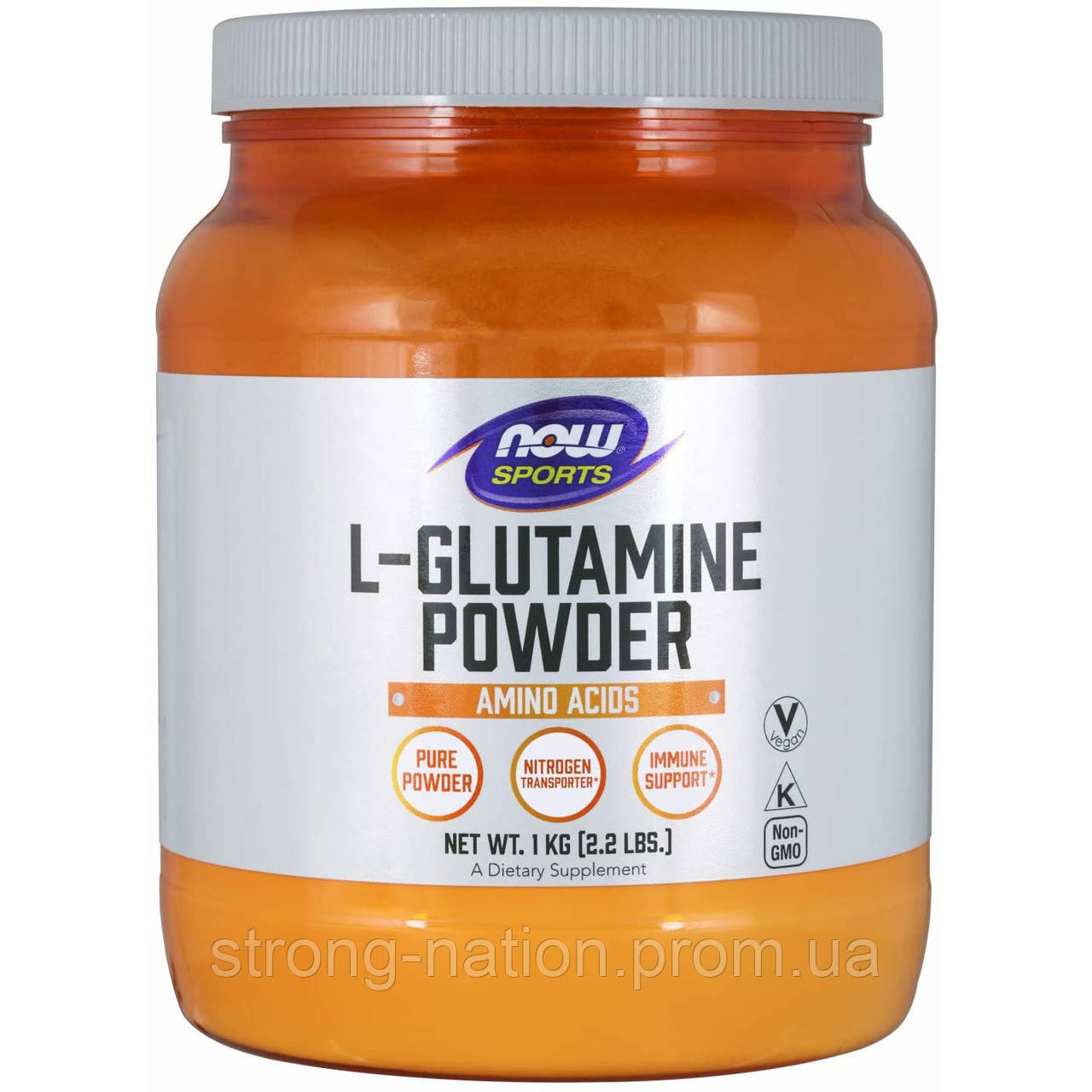 L-Glutamine Powder 1000 g, Now Foods, Глютамин