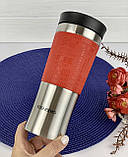 Термокрутка вакуумна з нержавейки 380мл для кави і чаю Edenberg EB-632 Термо чашка термос, фото 8