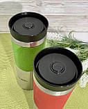 Термокрутка вакуумна з нержавейки 380мл для кави і чаю Edenberg EB-632 Термо чашка термос, фото 9