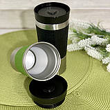 Термокрутка вакуумна з нержавейки 380мл для кави і чаю Edenberg EB-632 Термо чашка термос, фото 4