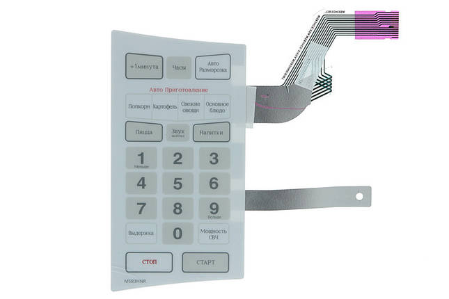 Клавіатура для МІКРОХВИЛЬОВІ печі Samsung MS83HNR DE34-00210E, фото 1