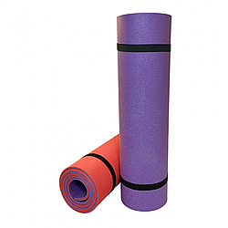 Килимок  - карімат  туристичний  IZOLON Тревел 8 (1800х600х8 мм) фіолетово - червоний