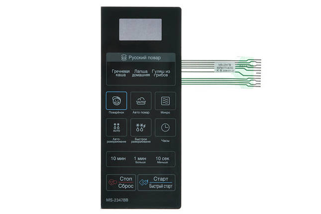 Клавіатура для МІКРОХВИЛЬОВІ печі LG MS-2347B MFM37316302, фото 1