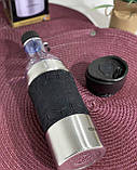 Термокухоль-пляшка 2в1 з неіржавкої сталі 380 мл Edenberg EB-634 Термос-пляшка для чаю та кави Термо чашка, фото 3