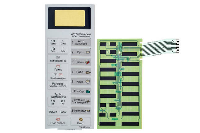 Клавіатура для МІКРОХВИЛЬОВІ печі Panasonic NN-GT546W F630Y8G70HZP, фото 1