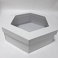 Кооробка картонна з кришкою 300х360х100 мм. з вікном, фото 1