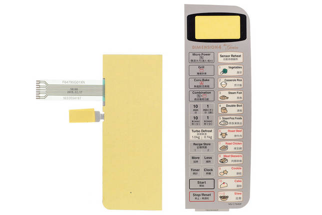 Клавіатура для МІКРОХВИЛЬОВІ печі Panasonic NN-C784MF F630Y6V50SHP, фото 1