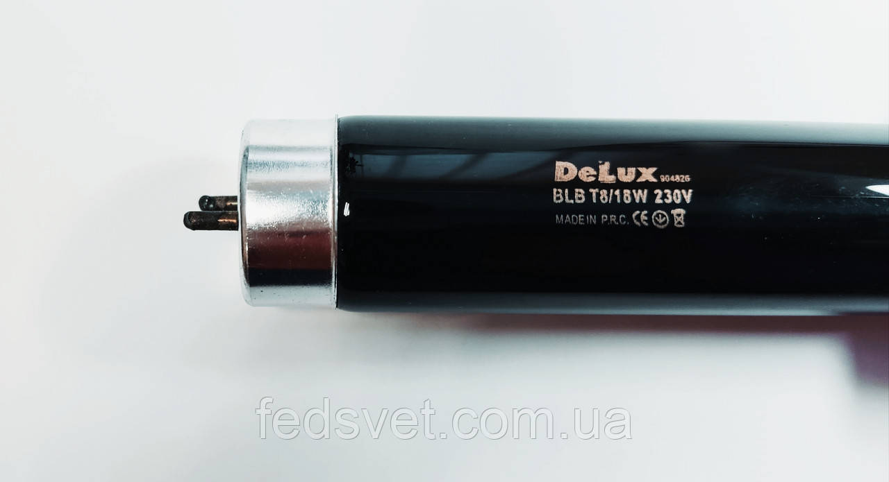 Ультрафіолетова Лампа люмінесцентна T8 18Вт G13 Delux, фото 1