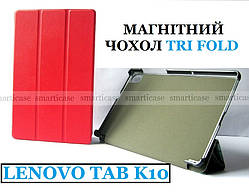 Жіночий червоний чохол для Lenovo Tab K10 (TB-x6c6x TB-x6c6F) Ivanaks tri fold red