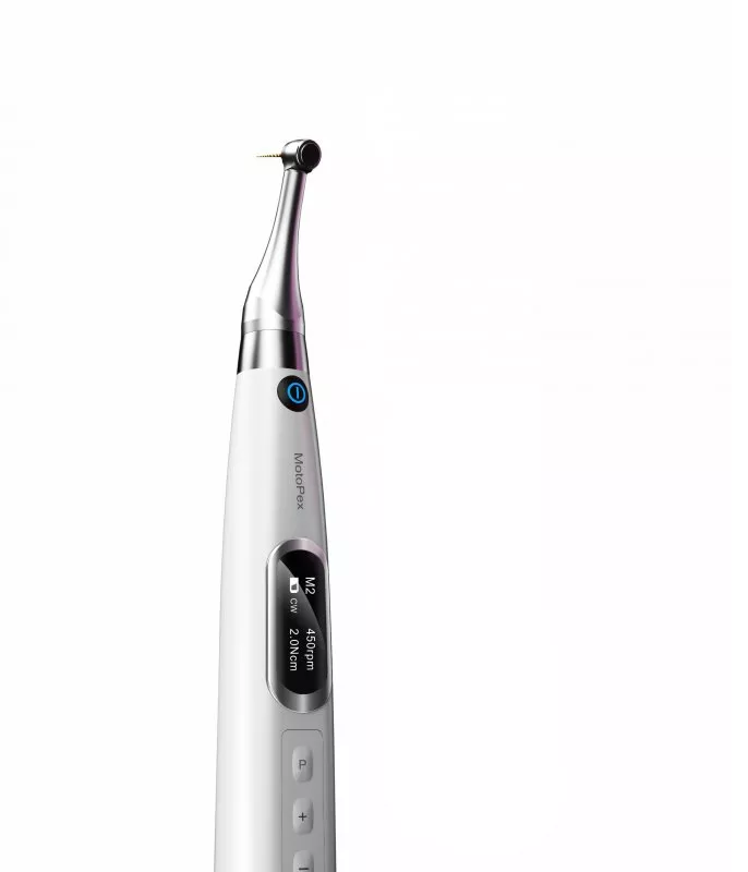 Woodpecker Motopex White — бездротовий портативний ендомотор з вбудованим апекслокатором, редукція 6:1