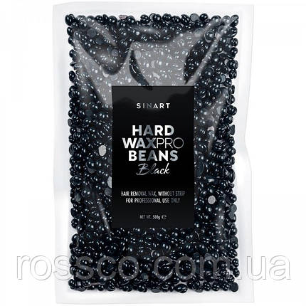 HARD WAXPRO BEANS BLACK ВОСК ДЛЯ ДЕПИЛЯЦИИ 500Г, фото 1