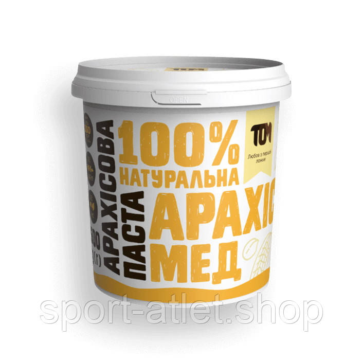 Замінник харчування TOM Арахісова паста з медом, 500 грам