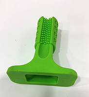 Жевательная игрушка для собак/ зубная щетка для собак Dog Chew Brush, зеленая