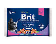 Консервы Brit Premium Cat pouch 400 г рыбная тарелка