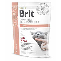 Корм для кошек Brit Veterinary Diet Renal с заболеванием почек 0,4 кг, с яйцом