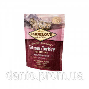 Корм для кошенят Carnilove Kitten Salmon&Turkey 0,4 кг, з лососем та індичкою